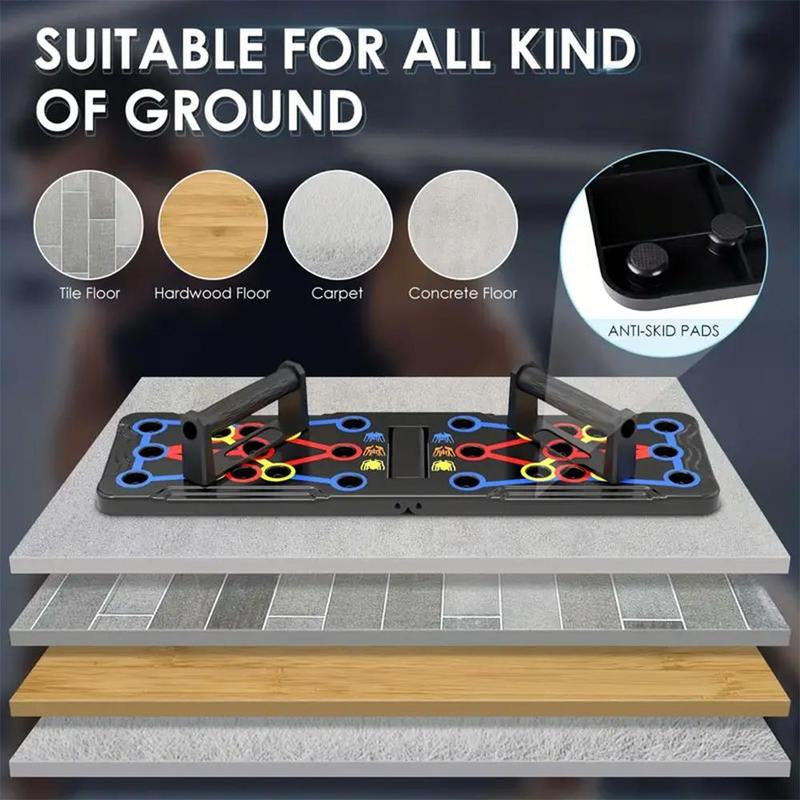 Push up Board, Abdominal and Chest Muscle Training Folding Push up Stand, Portable Fitness Equipment for Home Gym