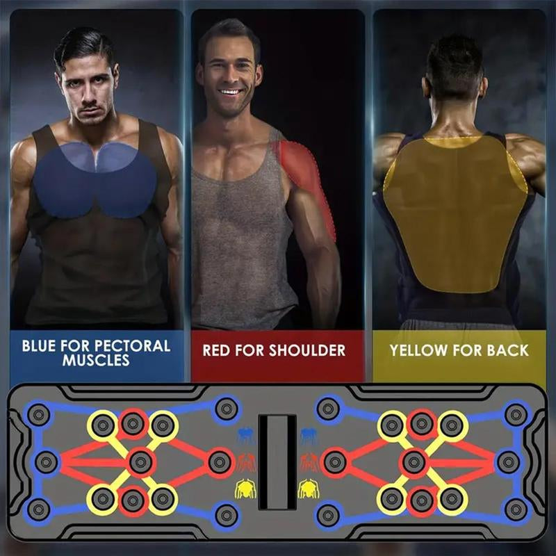 Push up Board, Abdominal and Chest Muscle Training Folding Push up Stand, Portable Fitness Equipment for Home Gym