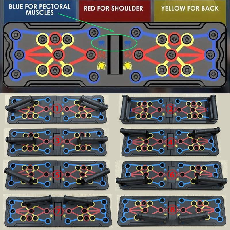 Push up Board, Abdominal and Chest Muscle Training Folding Push up Stand, Portable Fitness Equipment for Home Gym
