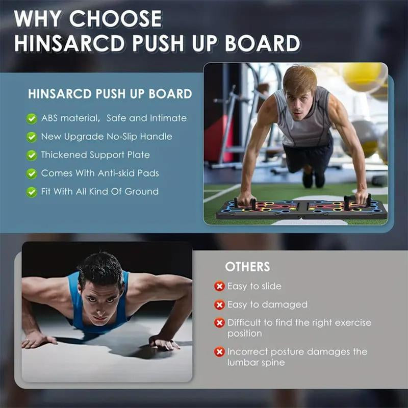 Push up Board, Abdominal and Chest Muscle Training Folding Push up Stand, Portable Fitness Equipment for Home Gym