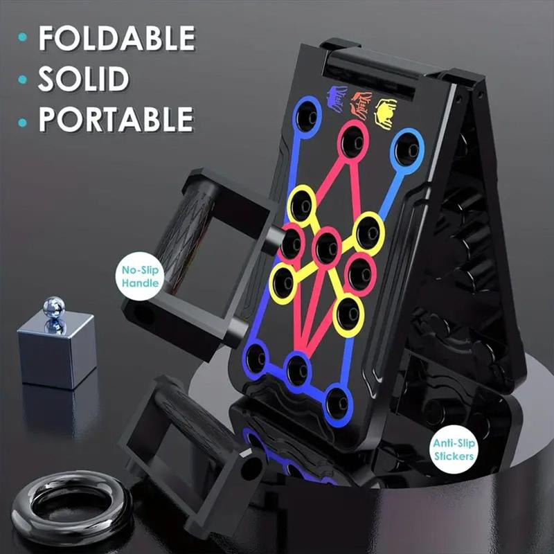 Push up Board, Abdominal and Chest Muscle Training Folding Push up Stand, Portable Fitness Equipment for Home Gym