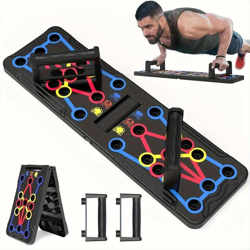 Push up Board, Abdominal and Chest Muscle Training Folding Push up Stand, Portable Fitness Equipment for Home Gym